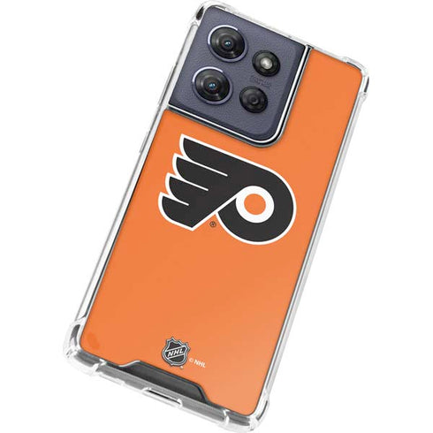 NHL Philadelphia Flyers Logo Moto G Play 5G (2025) Clear Case